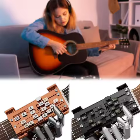Chord Presser For Guitars Presser Learning Aid With One-Touch Chord Switching Finger Pain Relief Tra