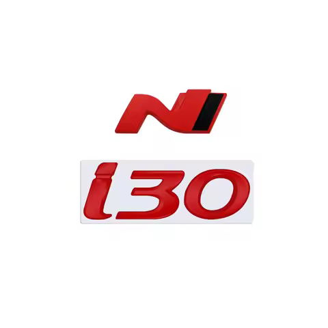 N Logo Grille Badge 3D Metal I30 Emblem Decal For Sonata I10 I20 I40 Elantra Accent Genesis Tiburon 