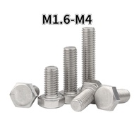 [XJK] 304 Stainless Steel External Hexagon Screw Hexagon Extension Bolt Screw Screw M1.6/M2/M2.5/M3/M4