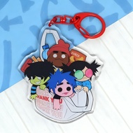 Gorillaz humanz double-sided Acrylic Keychain cute cartoon character Pendant