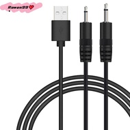 USB To Audio DC 2.5mm Charging Cable For Rechargeable Magic Wand Massager (24AWG Black)
