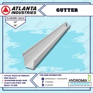 ATLANTA DURACON PVC GUTTER  12" AND DOWNSPOUT 2.5X4 8FT IN LENGTH