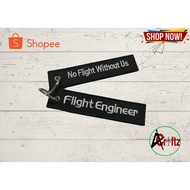 AVCRAFTZ FLIGHT ENGINEER NO FLIGHT WITHOUT US AVIATION KEYTAG KEYCHAIN KEY HOLDER BAG TAG COLLECTION