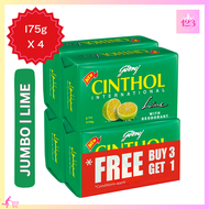 CINTHOL Lime Bar Soap from Dubai UAE 175g x 4 PROMO!!! Buy 3, Get 1 Free Original Whitening Herbal B