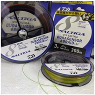 Senar PE X8 Daiwa Saltiga Durasensor 200m / 300m Multicolor