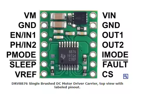 DRV8876 Single Brushed DC Motor Driver Carrier 4036