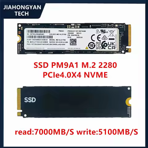 Original For Samsung PM9A1 512G 1TB 2TB M.2 2280 NVME PCIe 4.0X4 Solid State Drive High Speed Deskto
