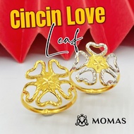 Cincin Love Leaf  Emas 916 Original Cincin Emas 916 Tulen Cincin Bajet Emas 916 Cincin Murah Emas Or