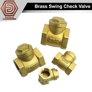 Brass swing check valve 1/2" , 3/4", 1" one way valve 1 way valve sehala
