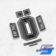 Ohlins O Set Fork Upside Transparent Black Shock Sticker Fork Sticker Motorcycle Sticker