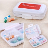 Medicine Box 8-Slot Pill Box Medicine Storage Box 2 Layer Travel Pill Storage