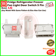 LG Fridge Refrigerator Freezer Fan Light Door Switch 5 Pin PS201 LTK-9