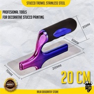 Trowel Berbahan Stainless Steel Trowel Raskam Stucco Italiano Raskam Baja Alat Profesional