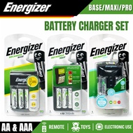 [ORIGINAL] ENERGIZER RECHARGEABLE POWERPLUS 2000MAH / 700MAH BATTERY 2AA / 4AA / BASE CHARGER / MAXI
