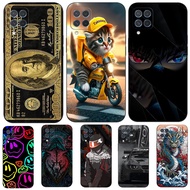 case For Samsung Galaxy M62 F62 4G Case Silicon Phone Back Cover Soft black tpu m625 Cute Cats