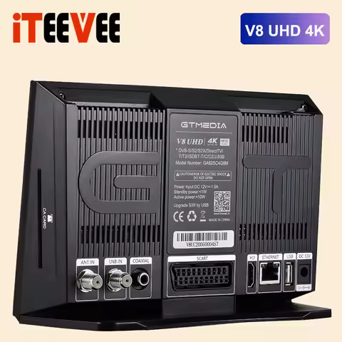 1PC GTMedia V8 UHD DVB-S2 Satellite Receiver T2-MI MARS DVB-S/S2/S2X DVB+T/T2/ISDB-T/Cable(J83.A/C)/