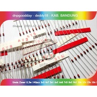 Diode Zener 0.5w 140pcs 3v3 4v7 5v1 6v2 6v8 7v5 8v2 9v1 10v 12v 15v 18v 24v 30v