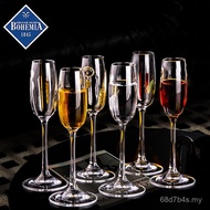 BOHEMIA Czech Imported Crystal Glass Champagne Glass Goblet Wine Glass Goblet Burgundy Western Wine 