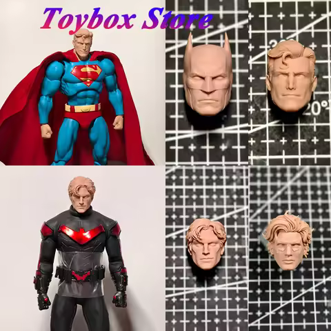 1/12 Comic Caped Hero Unpainted Head Sculpt Robin Nightwing Dick Grayson White Model Toys Accessory 