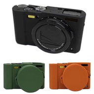 ฝาครอบกระเป๋าหนังซิลิโคนนุ่มกล้องฝาครอบเลนส์สำหรับ DMC-LX10 Panasonic LUMIX