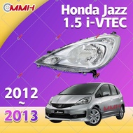 สำหรับ Honda Jazz GE TFO TGO 2012-2013 1.5 V-TEC ไฟหน้าสำหรับ ไฟหน้า โคมไฟหน้า ไฟหน้า​โปรเจค​เตอร์​ 