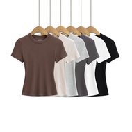 Skims Daishan Short Sleeve T-Shirt - Women's Tight-Fitting Body-Conscious Top