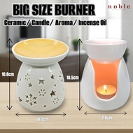 [BIG SIZE] Incense Oil Burner+ FREE Candle Tray+ FREE 4pcs tealight candle(4hours+/-) GREEN/PINK/ORA