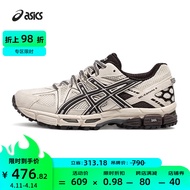 亚瑟士ASICS跑步鞋女鞋耐磨运动鞋透气越野跑鞋 GEL-KAHANA 8 CN 浅棕色/黑色 38