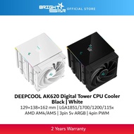 DEEPCOOL AK620 Digital Tower CPU Cooler - Black/White