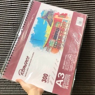 XO Multi-purpose drawing paper spring notebook A2/A3/A4/A5 TAKEYO ROMANCE 200/300gsm mixed acrylic, 