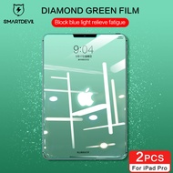 SmartDevil iPad Green Light Tempered Glass Film For iPad Pro 11 inch 2024 / 2022 / 2021 / 2020 / 2018 iPad iPad Air 5 Air 4 /Air 3 10.5 inch /10.9 inch Screen Protector