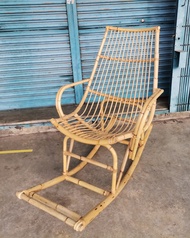 Large Rattan Rocking Chair Twin Arm | Kerusi Rotan Goyang | Rotan Mantang