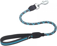 DONGKER Short Dog Lead, 80 cm / 31.5 Inch Rope Traffic Lead with Padded Handle, Dog Training Lead Ro