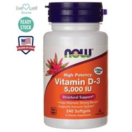 [Ready Stocks] Vitamin D3, High Potency, 5000 IU, 240 Softgels [Made in USA]