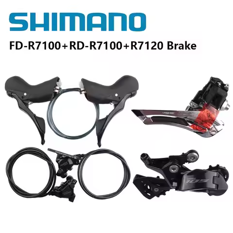 SHIMANO 105 R7100 MECHANICAL 12S Groupset Rear Derailleur Front Derailleur FD-R7100 RD-R7100 ST-R712