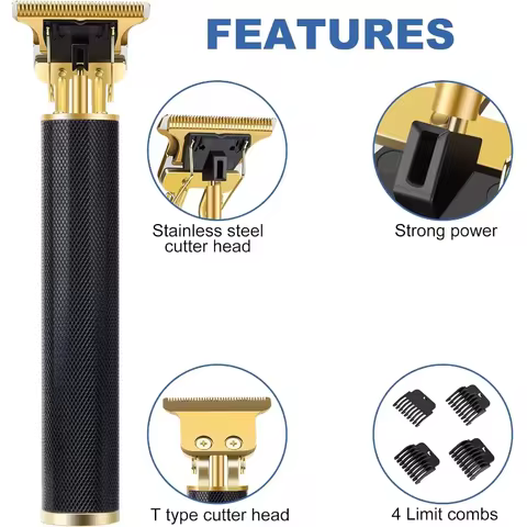 Professional Electric Hair Clipper | Portable USB Charging 0mm Shaver hair cutting machine for beard