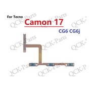For Tecno Camon 17 Pro 17p CG6 CG6j CG7 CG7n CG8 Power Switch Volume Button control Key Flex Cable