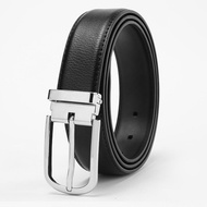 Leather Belt 3.1cm Buckle Pin 110-125cm For Men belt