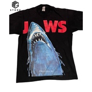 Vintage 1993 Jaws Movie Promo Shirt Thomas English Muffins Universal Studio Size L