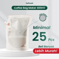 Coffee Bag Maker 400 ML, Portable Coffee Brewer Bag with Pocket Filter