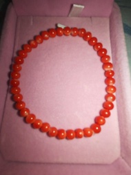 Aka珊瑚圓珠手鍊