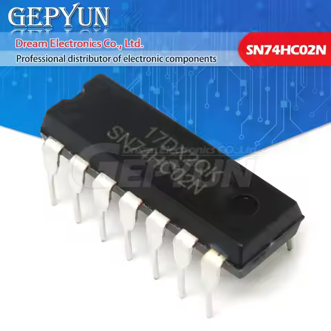10PCS 74HC02N DIP14 74HC02 DIP SN74HC02N DIP-14 new and IC
