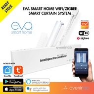 Eva Smart Home Tuya Smart Life Wifi Zigbee Smart Curtain System 5 Meters Track and Motor Full Set
