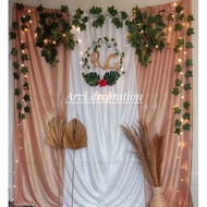 Paket dekorasi lamaran backdrop background lamaran tunangan