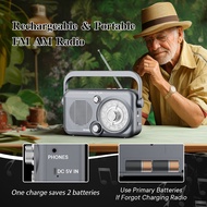 Full band rechargeable radio, new portable FM/AM elderly radio, USB card insertion, Bluetooth