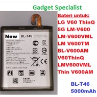LG V60 ThinQ 5G LM-V600 LM-V600VML LM V600TM BL-V600AM BL-T46 5000mAh Battery V60ThinQ LMV600VML Thi