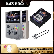 R43 Pro Retro Handheld Console 4.3 Inch 480x272 4K HD Screen Portable Video Game Player for PS1 PSP Children's Gift dqwo89 Shop