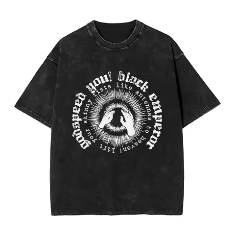 Godspeed You Black Emperor Band T Shirt Popular T-Shirts Short-Sleeved Vintage Tops Beach Casual Bre