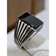 A108, cincin akik bertatah perak 925