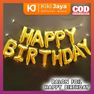 [KIKI] Happy Birthday Letter Balloons - Happy Birthday Balloons Happy Birthday Foil Balloon Package 